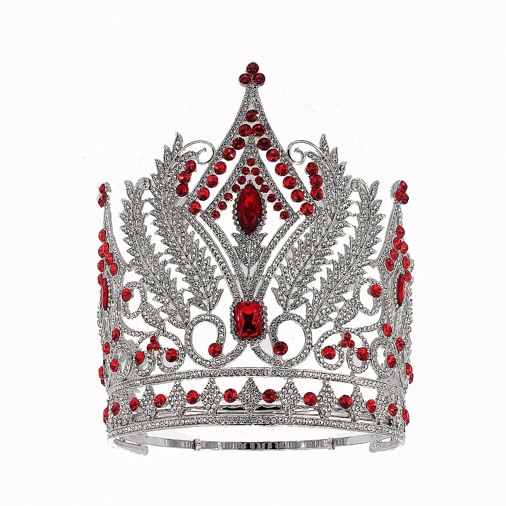 European and American Oversized Bridal Tiaras Beauty Pageant Catwalk Baroque Retro Crowns High-end Luxury Telescopic Diadem