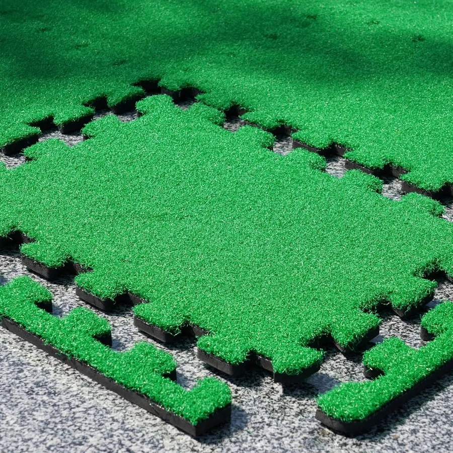 

GAIARENA Artificial Turf Mat with Thick EVA Foam Base for Golf Simulator Grass Tiles Base for Golfing Hitting Practice Mat Arti