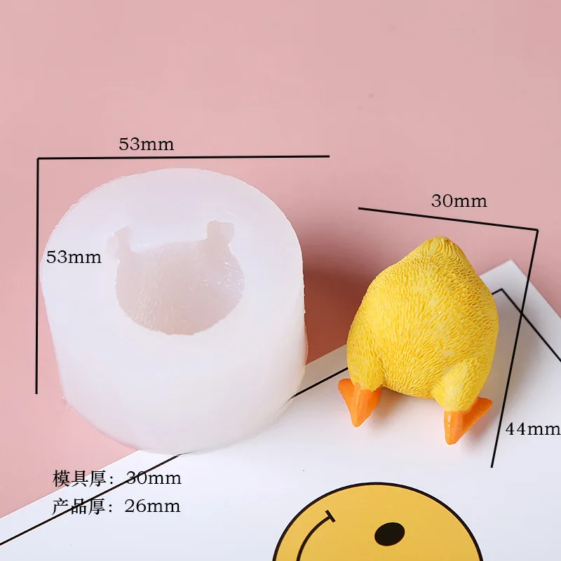Cute 3D Dog Cat Ass Candle Mold Silicone Chocolate Cake Baking Mould Candle Form Soap DIY Plaster Aromatherapy Decorating Tools