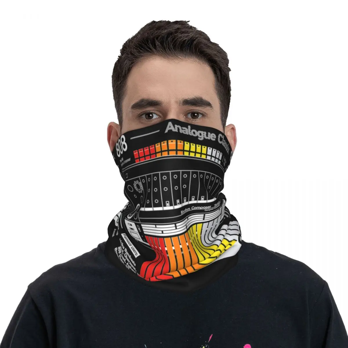 Roland TR-808 TR 808 Musical Bandana Neck Gaiter Printed Analogue Classic Face Scarf Multifunctional Balaclava Riding Unisex