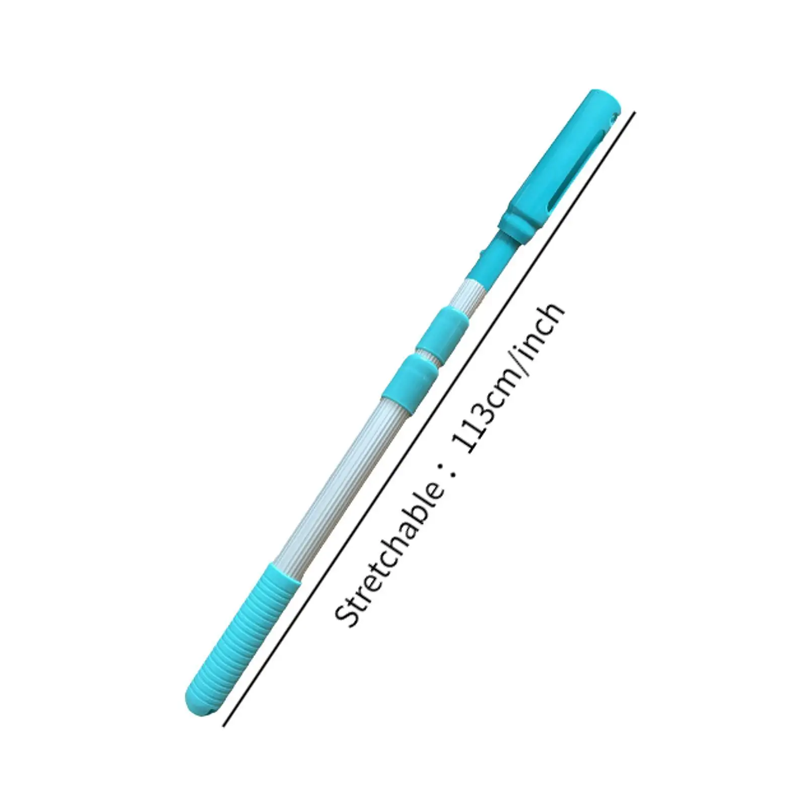 Swimming Pool Telescopic Pole Retractable ABS Handle Nonslip Grip Tool for Pool Cleaning Skimmer Net Brush Head