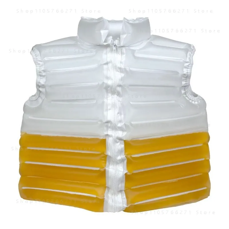 Beer Jackets - Transparent Beer-Filled Drinking Jacket with Straw for Beer Pools, Parties Festivals and Carnival