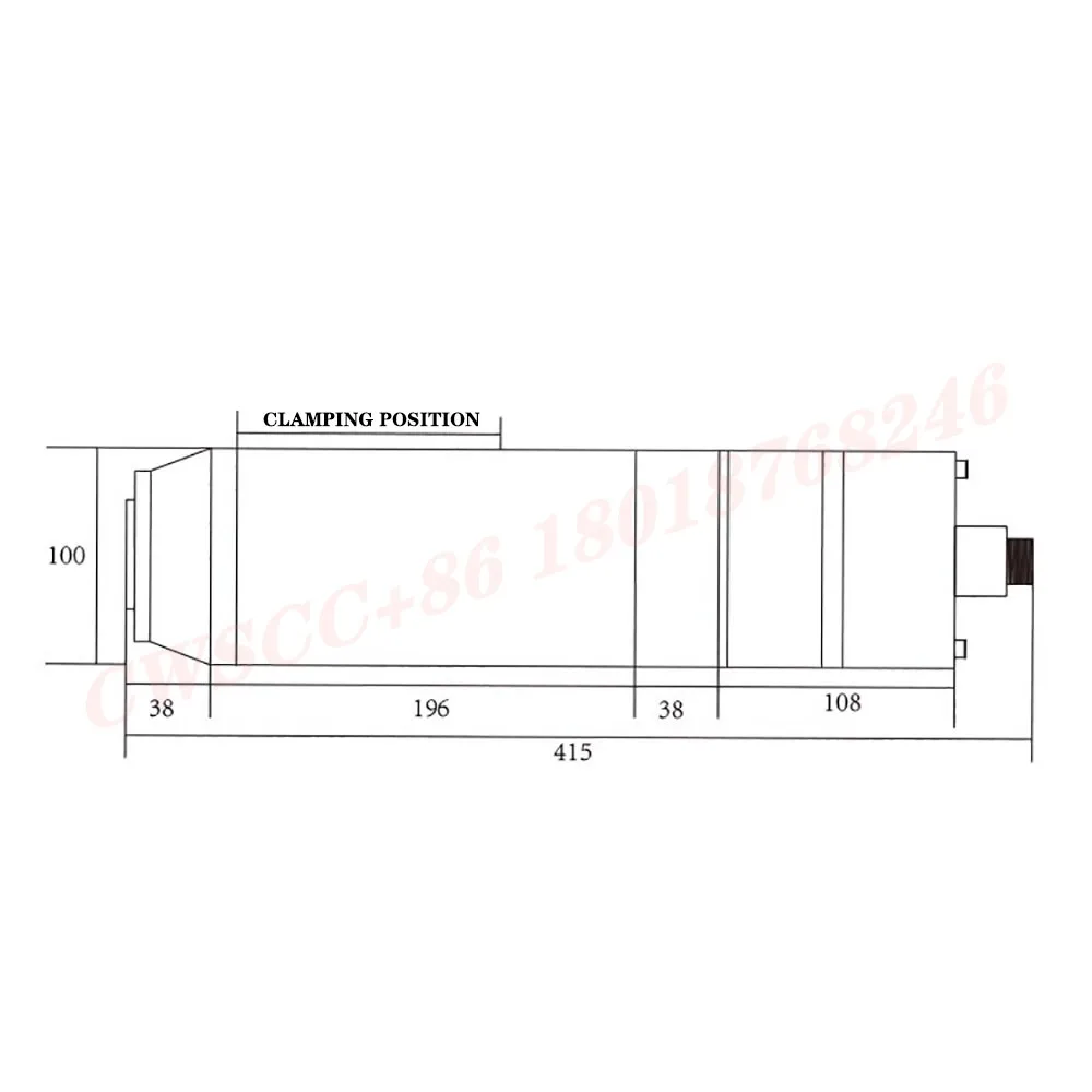 ATC CNC BT30 AC spindle motor four-pole automatic broach bt30 mold engraving 3.0kw/3.5kw high precision spindle motor