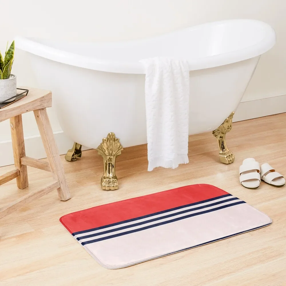 

Red Retro Striped Bath Mat Wc Bathroom Use Bathrooms Accessories Novelties Bathroom Accessories Mat