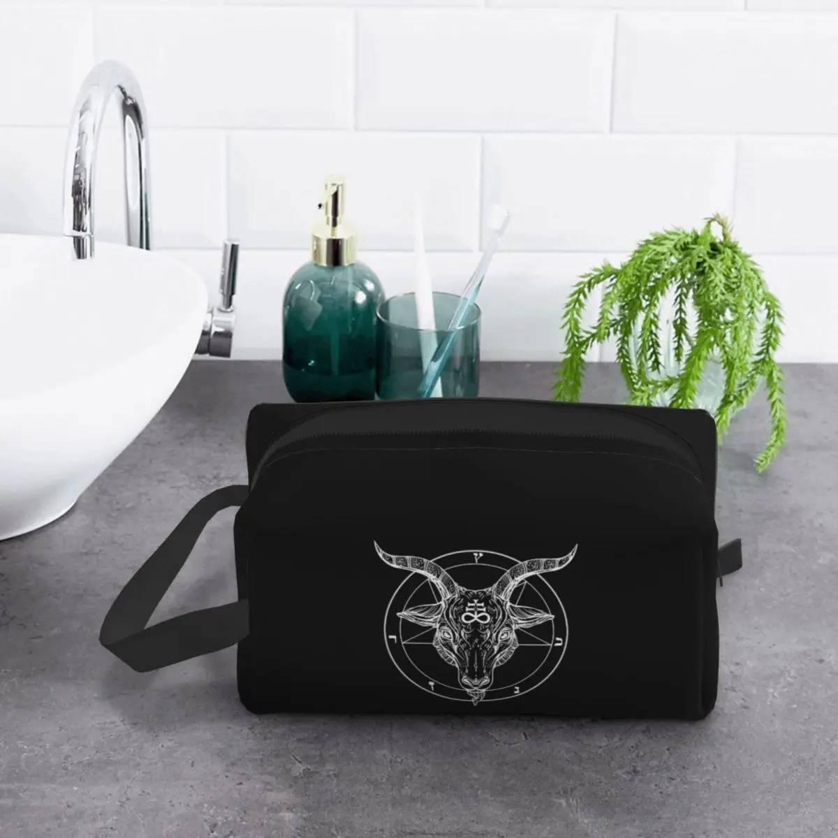 cabeca-de-cabra-baphomet-com-pentagrama-ou-simbolo-satanista-bolsa-de-maquiagem-organizador-de-cosmeticos-kit-de-armazenamento-dopp-bolsa-de-cosmeticos-de-higiene-pessoal