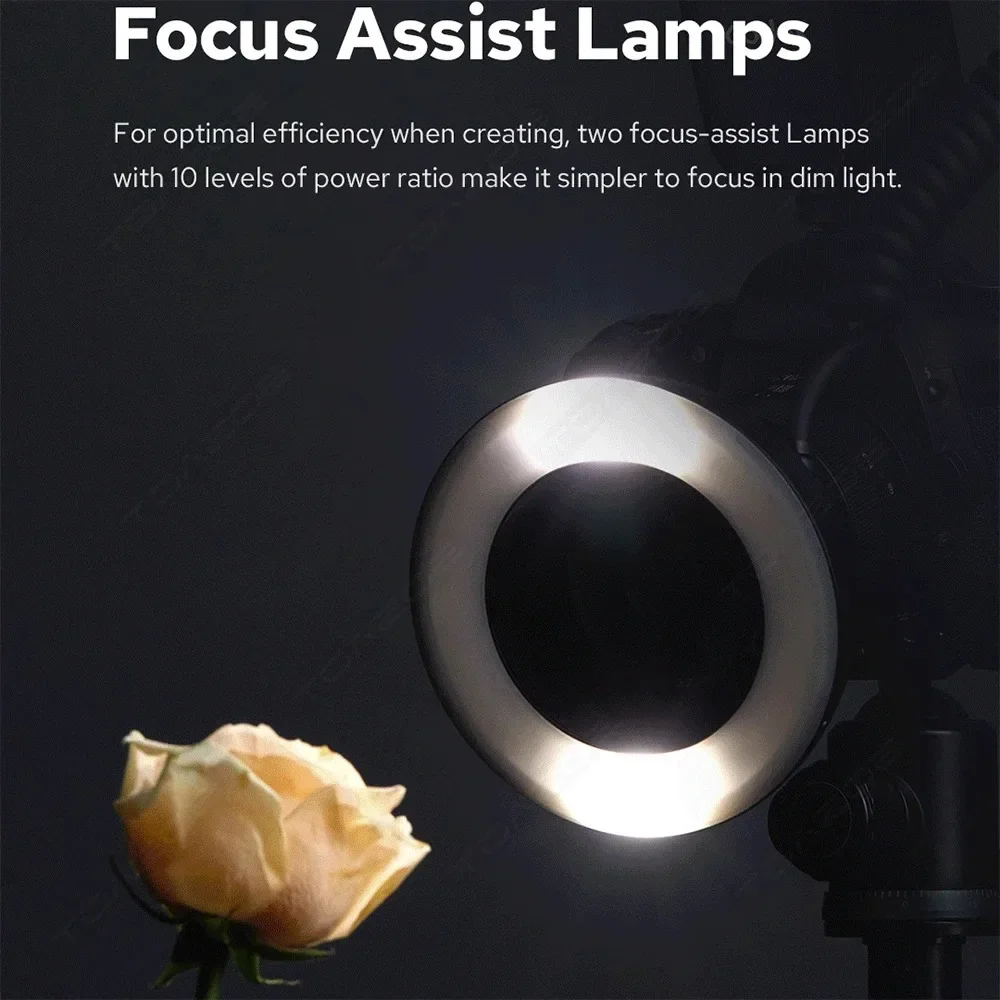 MF-R76N MF-R76S TTL 2.4G LED Ring Light Speedlite Flash Light Dental Macro Ring Flash for Sony Canon Nikon Camera