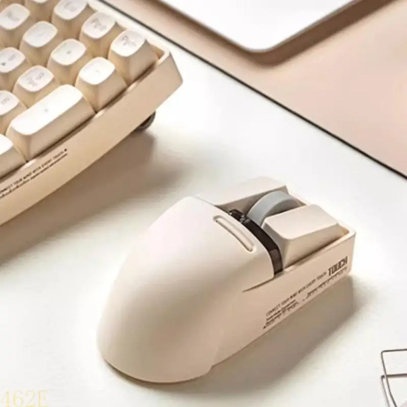 

1pc Wireless Mouse Chargeable Portable Wireless Mouse Bluetooth-compatible Type C 3 Modes Mouse Adjustable 4000DPI for Laptop