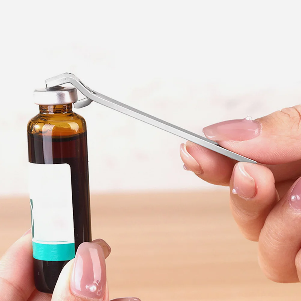 

10Pcs Portable Lightweight Vial Opener Stainless Steel Ergonomic Design Compatible Multiple Cap Sizes Kitchen Tools