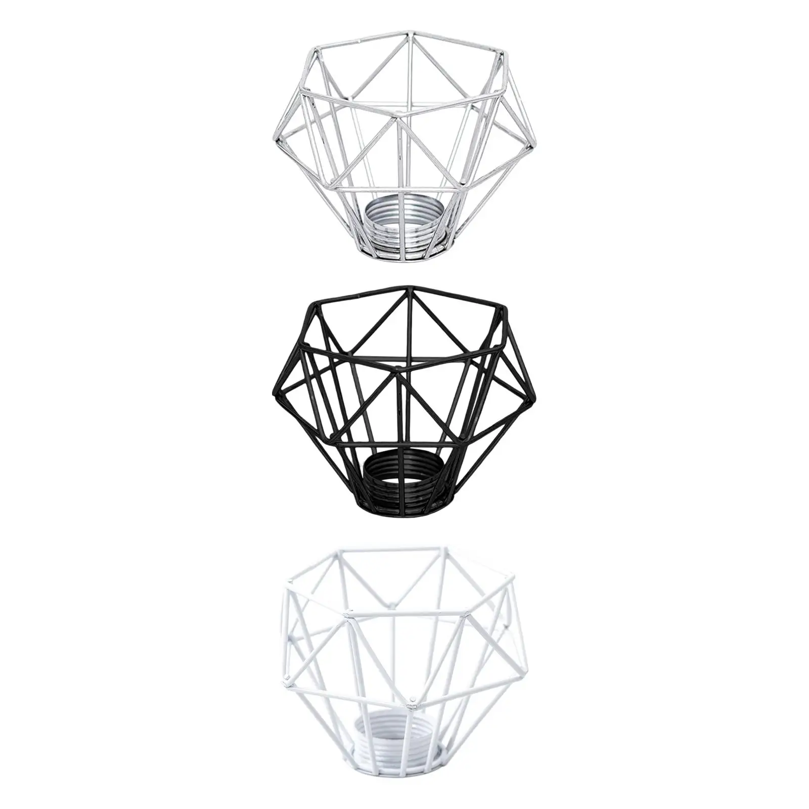 Lampshade Metal Light Cage Easy to Install Ceiling Light Cover Diamond Shape