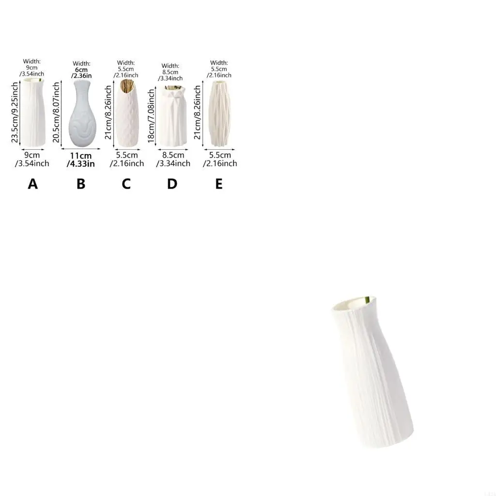 L43A Multipurpose Plastic Vases for Freshing Flowers Hydroponic or Decorative Branch