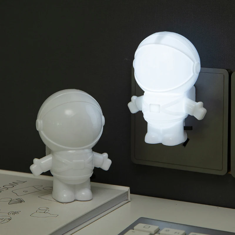 Astronaut LED Night Light Bedside Table Sleep Lamp US Plug Night Lights Children Bedroom Home Decor Energy Saving Space Lamps