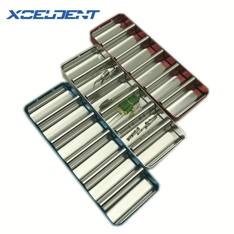 1pc Dental Bur Holder Block Sterilizer Case Disinfection Endo Box Rack Dentistry Instrument