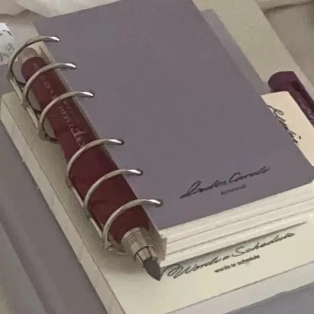 

Ретро блокнот A7 с отрывными листами, пустой сплошной цвет, обучающий блокнот, разделитель страниц, мини-папки-переплеты, студенческие принадлежности