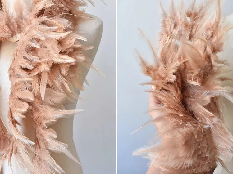 

1 ярда кружево с перьями «сделай сам» с кисточками, висящая юбка с кисточками, креативное свадебное украшение, платье, плюшевая одежда, ткань, кружевная отделка