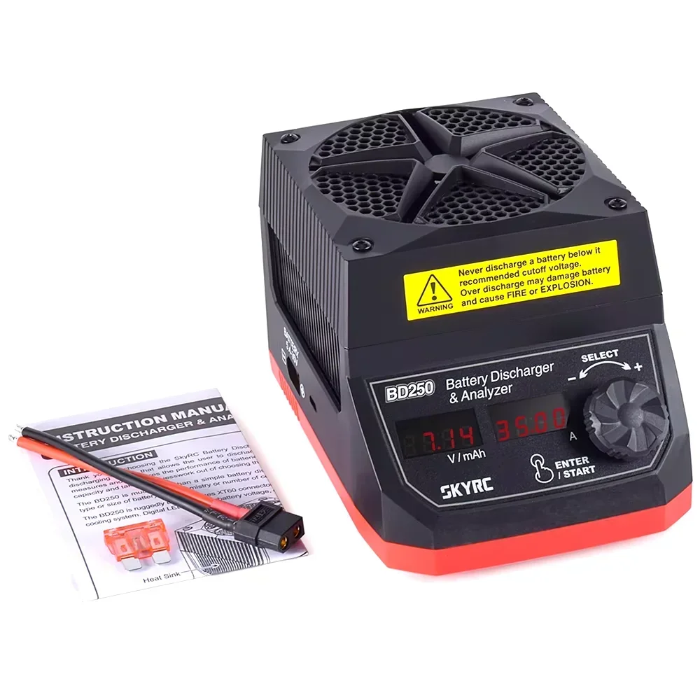 SKYRC BD250 3s lipo bateria descarregador 250W 35A LiHV/NiMH Analisador Profissional RC Drone Bateria Descarregador de alta potência