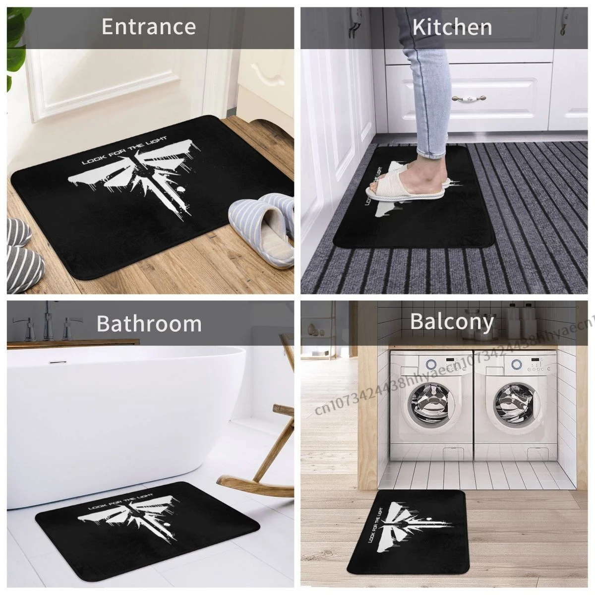 Last Of Us Game Anti-Slip Doormat Living Room Mat Last Of Us Sticke Hallway Carpet Welcome Rug Indoor Decor