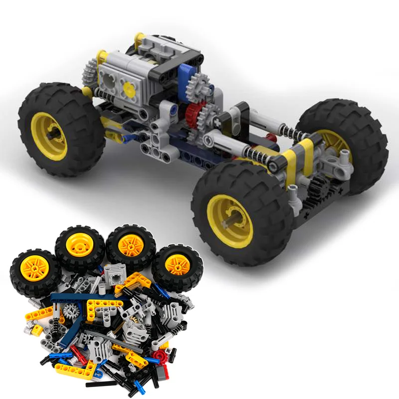

Off-Road Vehicle Chassis Building Blocks Set Buggy MOC Technical DIY Assembled Toy Kid Creative Education Puzzle Bricks Parts