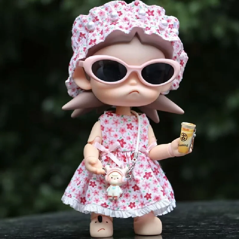 Only clothes no dolls for Sister Gazi zsiga Baby Dress 1/8 Set zsiga Floral Dress 3-piece set  Headwear + dress + little bear