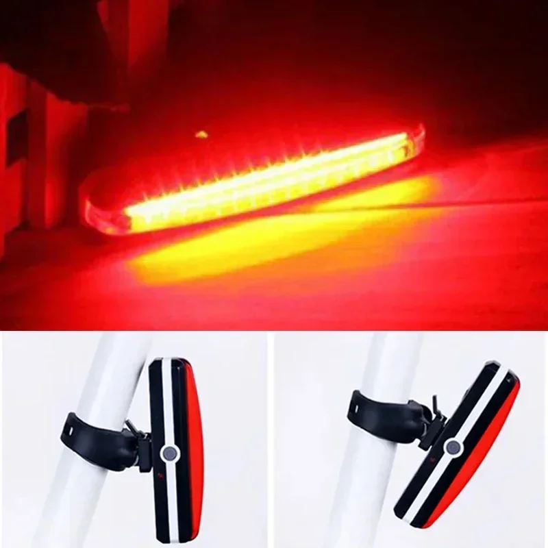 Bicycle Taillight 500m/220Ah Waterproof Bicycle Rear Light Bright Long Endurance Riding Lights USB Rechargeable Road Bike Lamp