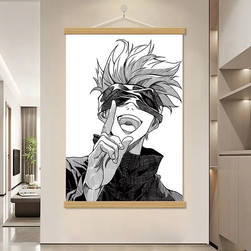 Spellcraft Battle Painting Hanging on Wall for Home Decor - 2D Anime Style