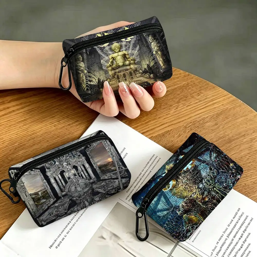 G-Ghost B-Band Daily Carry Oxford Fabric Small Coin Purse Multi-use Storage Pouch For Keys Cards Coins