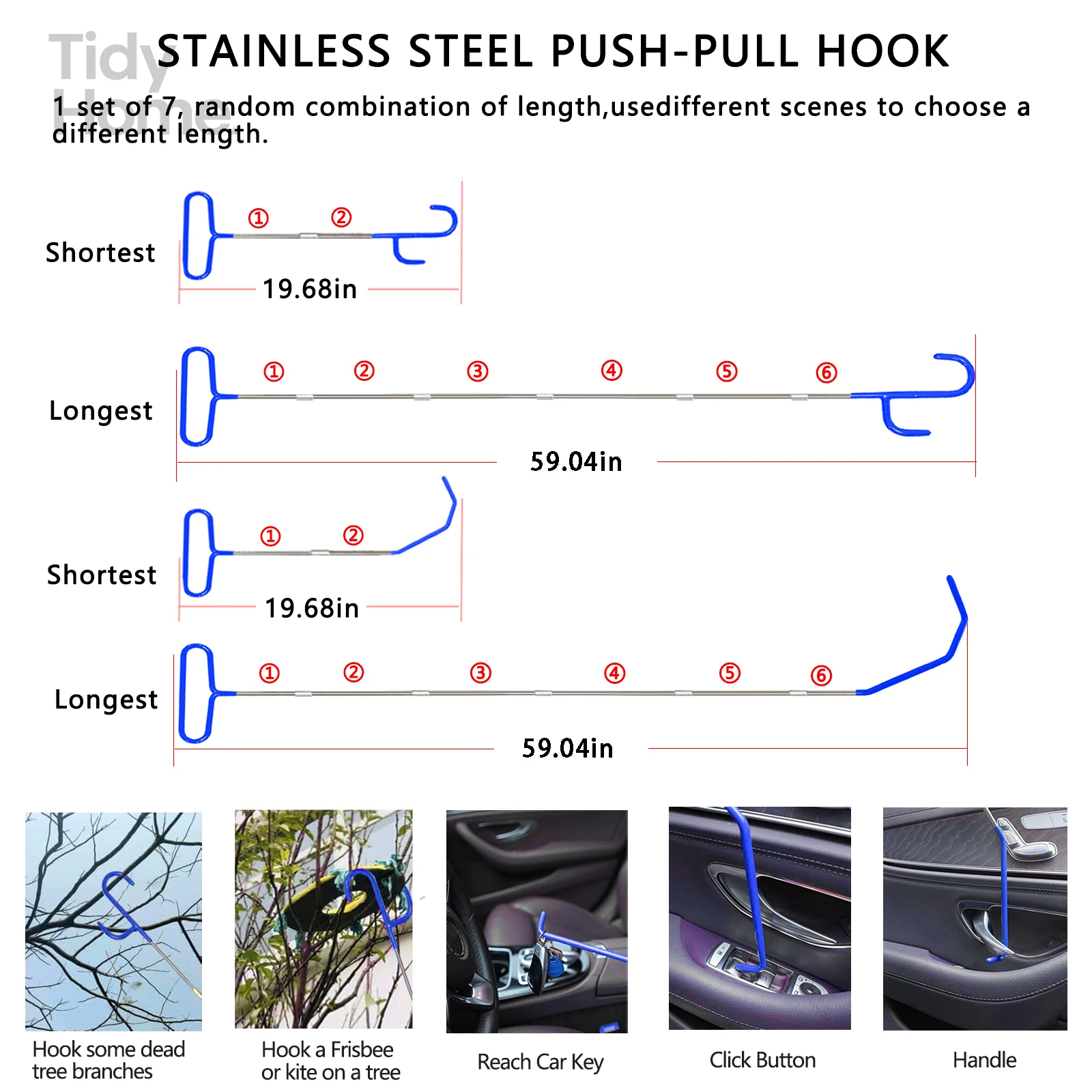 63decorative removal tools,Multi-purpose General Car Kit,Several flexible and adjustable remote tools,for Automobile maintenance