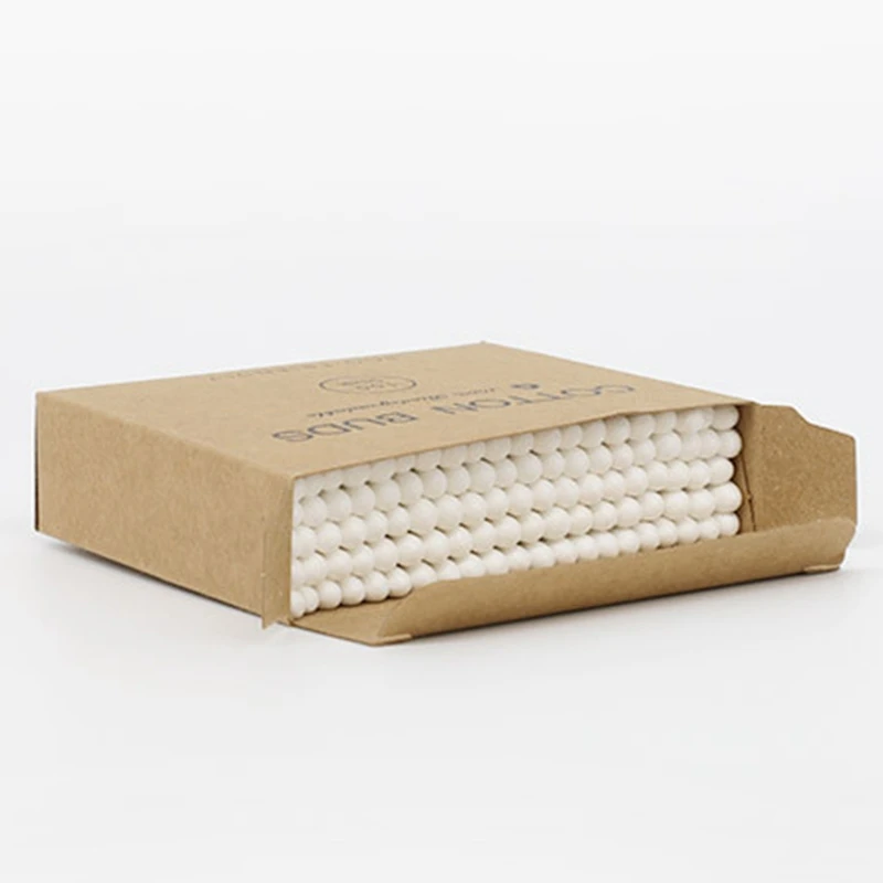 AYMR-500Pcs cotonete de cabeça dupla cotonete de bambu varas descartáveis botões de algodão para beleza maquiagem nariz orelhas limpeza