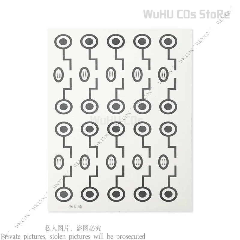 JJK Anime Inumaki Toge Cosplay Costume Wig Tattoo Sticker Kotodama Man Halloween Christmas Japanese Role Play Outfits Comic Cona