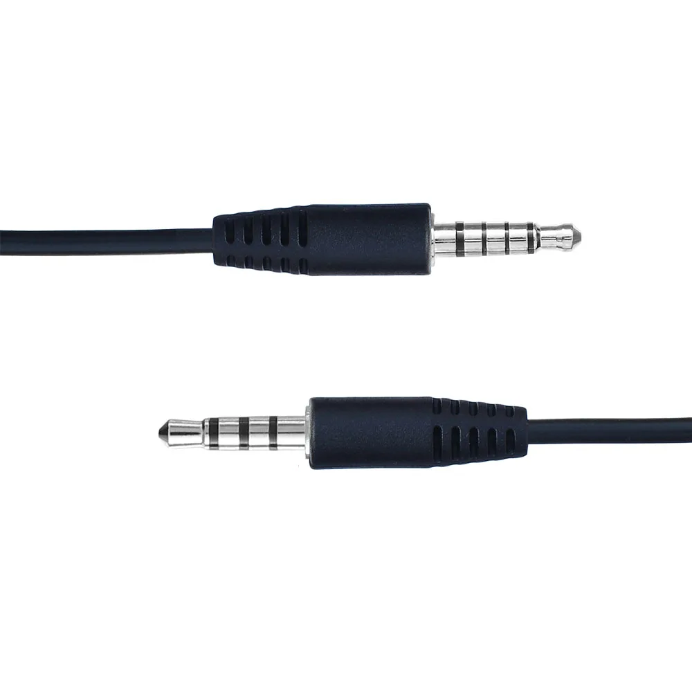 5 Pole to 4 Pole 3.5mm Jack Male To Male  Audio Cable 1M