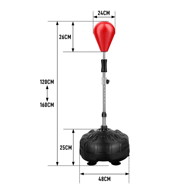 

High Quality Gym Boxing Training Reflex Speed Bag Free Standing Boxing Punching Bag Gym Speed Ball