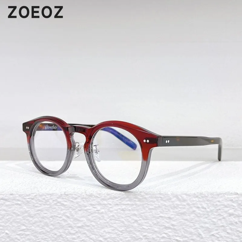 

Japanese Design Retro round Black Thick Frame Plate Glasses Men Myopia Glasses Women Available with Anti Blue Light lens