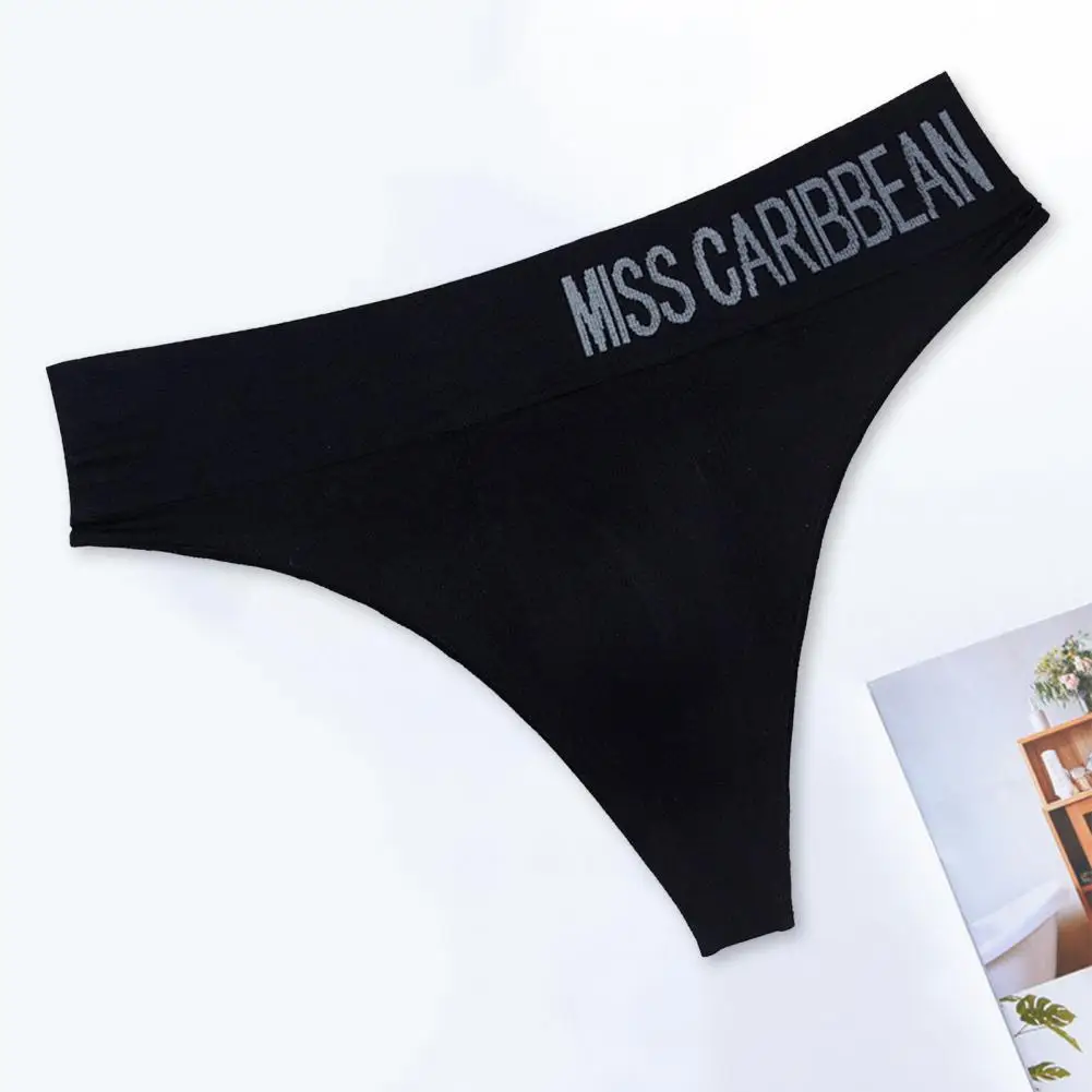 Men Sexy Briefs 3D Convex Pouch Thong Letter Print High Waist Briefs Ultra Thin Breathable Sport Underwear Triangle Pant Panties