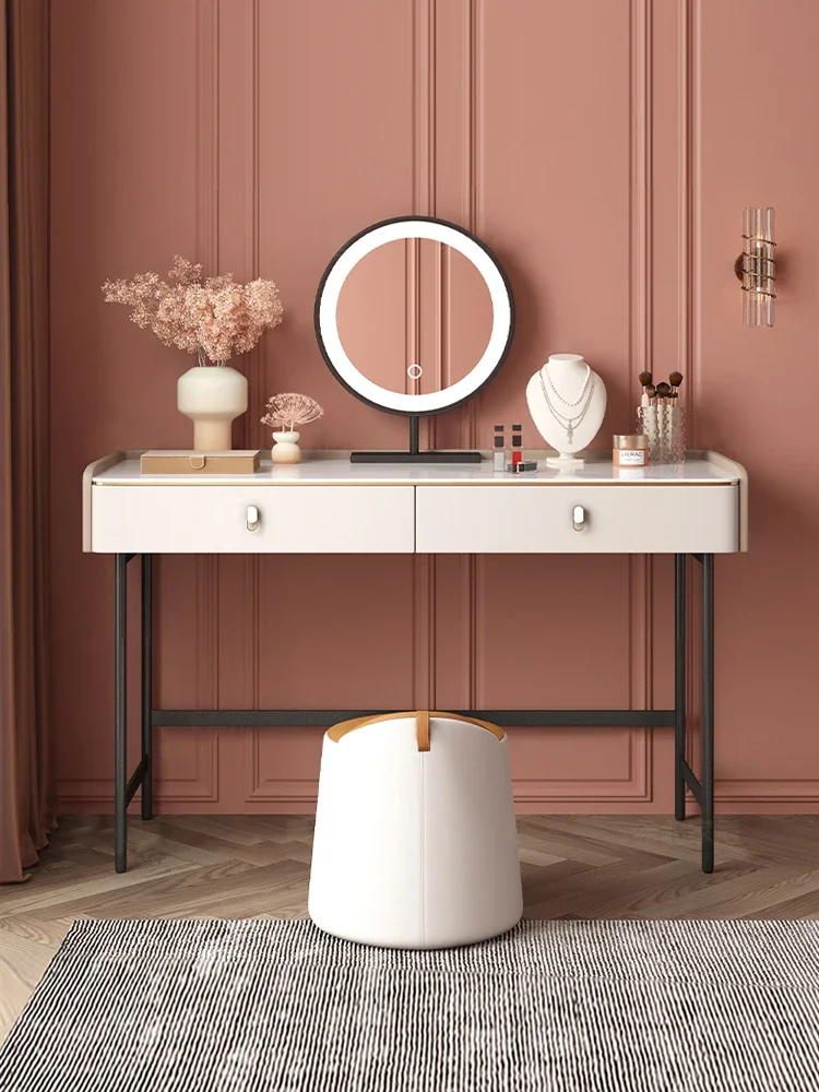 Italian bright rock slab, dressing table, bedroom modern simplicity, dressing table, small ins Nordic minimalism, makeup table