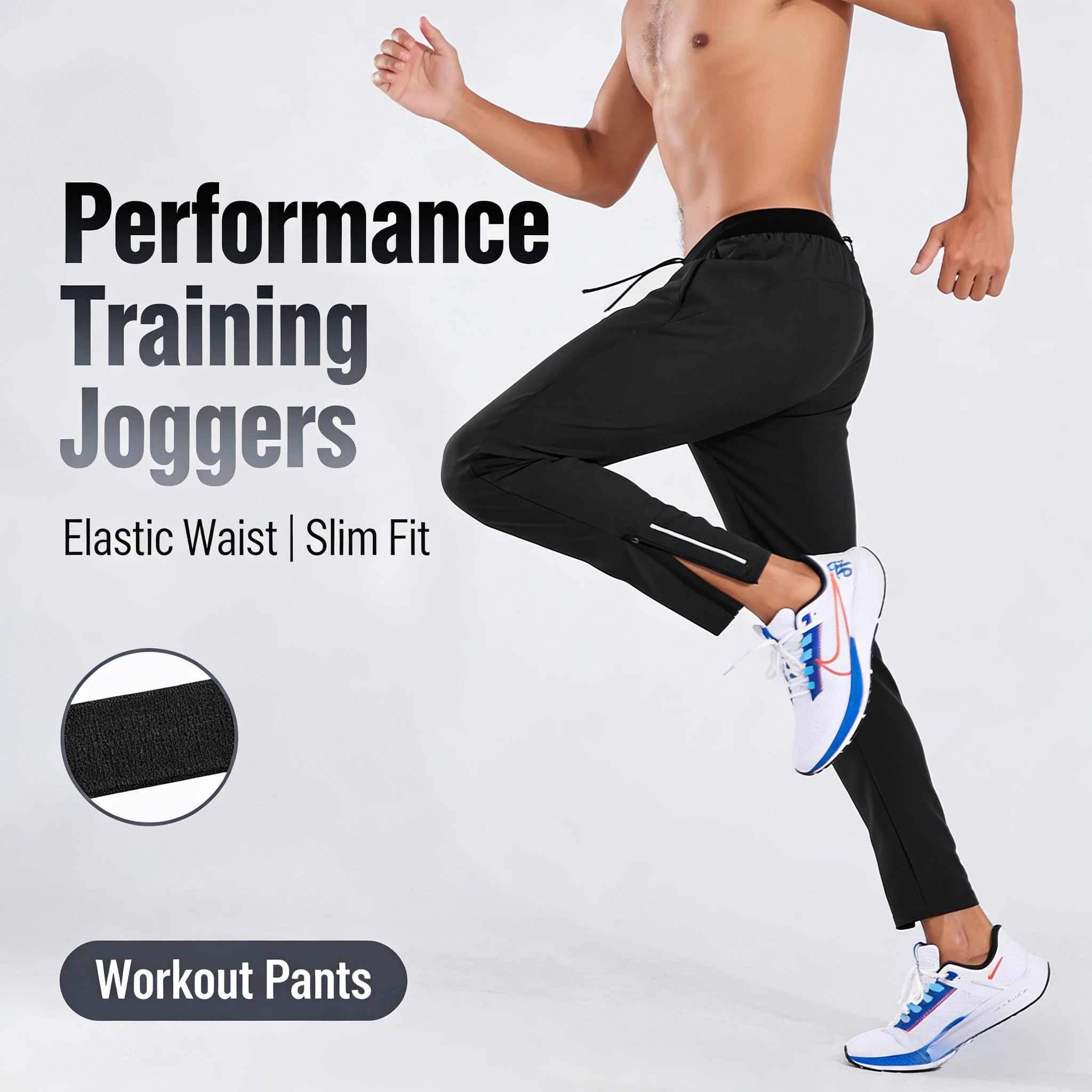 

Sweatpants, Men's Spring and Autumn, Thin Running, Quick-drying, Loose and Breathable, American Outdoor Fitness Training