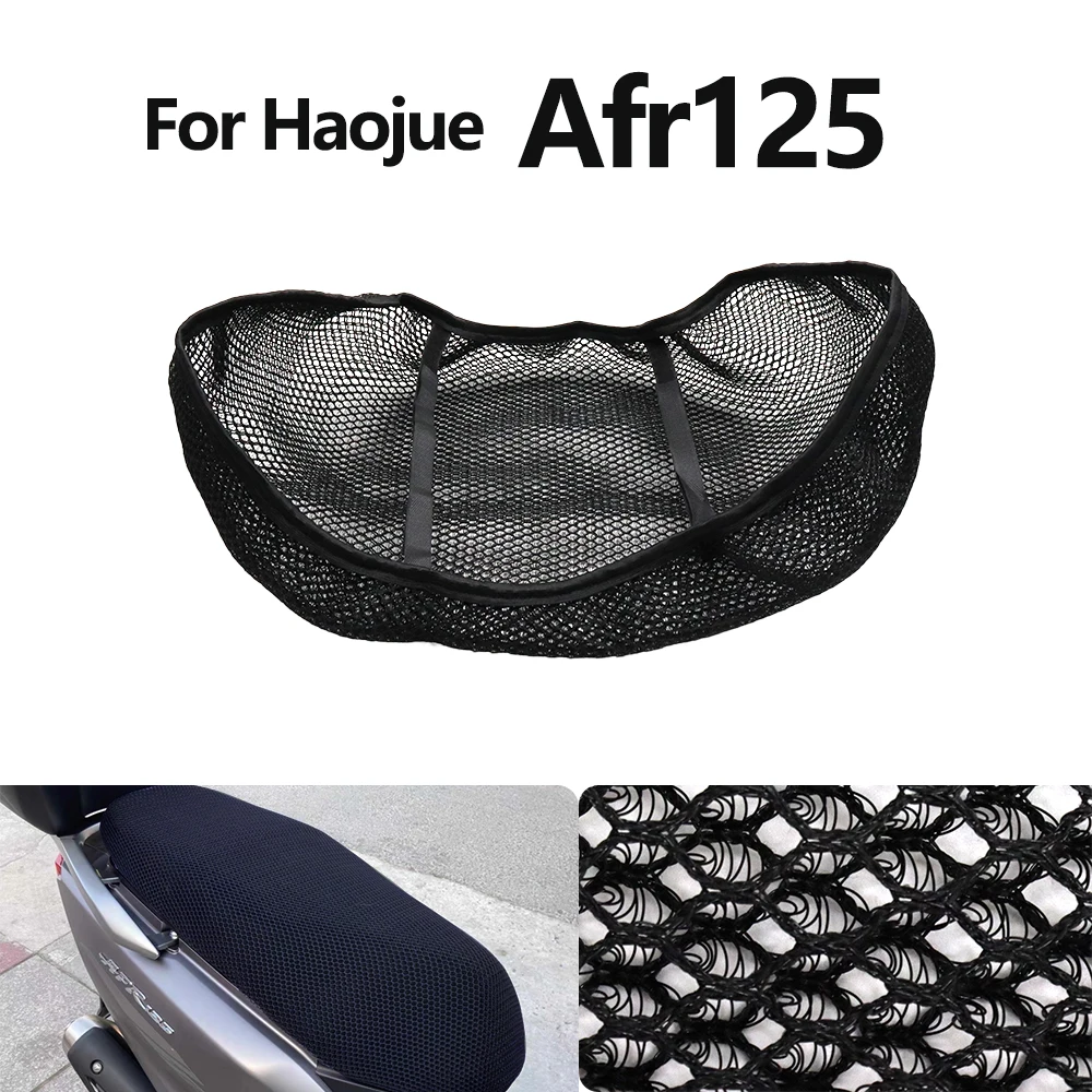 

For Haojue afr125 afr 125 afr-125 Motorcycle Accessories 3D Mesh fabric Cushion Anti-Slip Protection Seat Cover