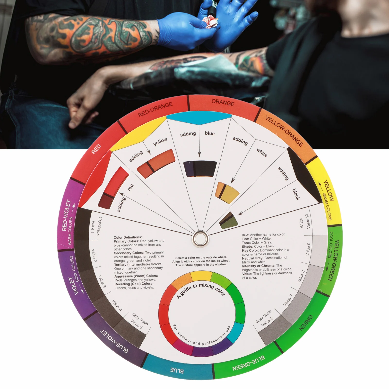 Tattoo Ink Color Wheel Tattoo Ink Color Wheel Chart Tattoo Pigment Mix Color  for Permanent Eyebrow Lip Tattoo