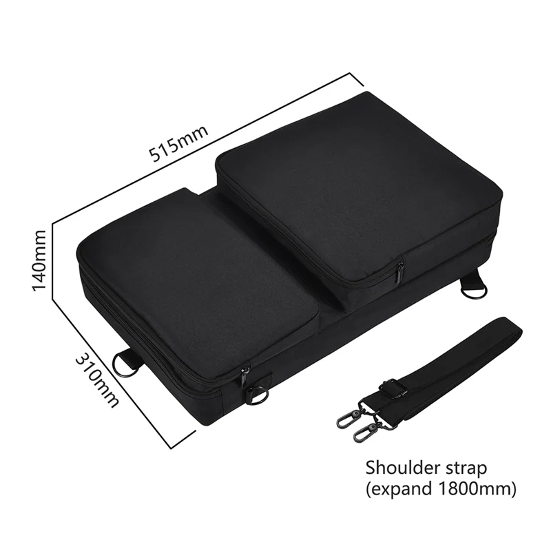 A23F-1 PCS Portable DJ Controller Storage Bags Dustproof Turntables Protective Case Black Polyester For Pioneer DDJ-400 DDJ-FLX4