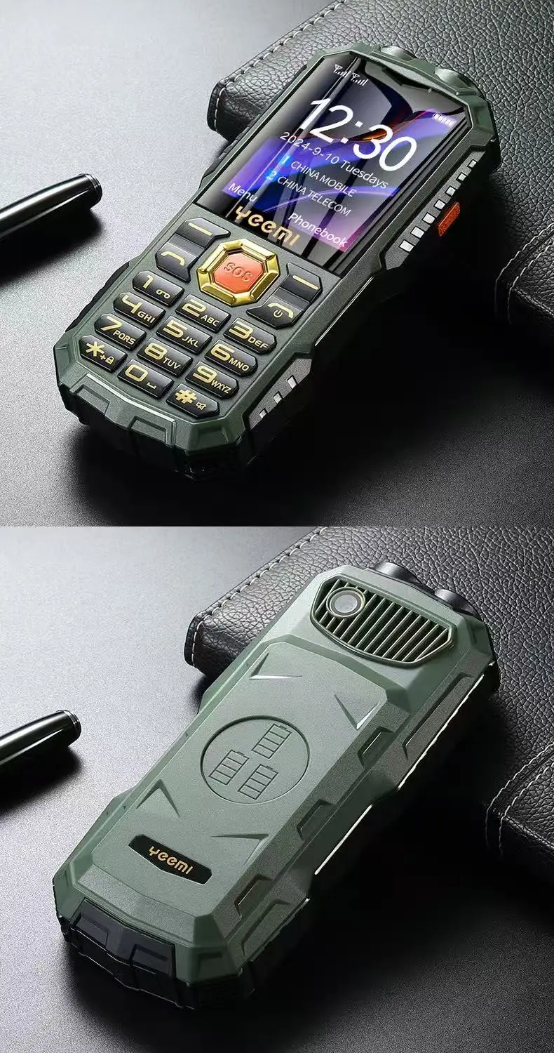 YEEMI Q7 Senior Mobile Phone Large Keys Big Font FM Radio Powerful Flashlight 2400mAh Loud Speaker Cellphone For Elderly