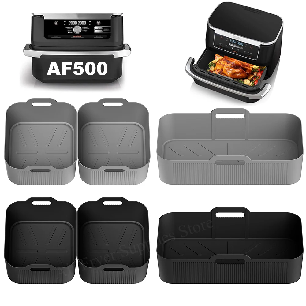 Revêtement de friteuse à Air en Silicone pour Ninja AF500, panier de friteuse à Air antiadhésif