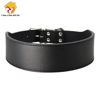 קולרים גדולים לכלבים מיקרופייבר עור עמיד לכלב גדול פיטבול האסקי מסטיף טיבטי רצועות שחורות ורודות כחולות אדומות ציוד לחיות מחמד