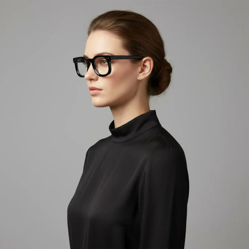 

G-Dragon Black Glasses Acetate Elliptical Optical Eyeglass Frame For Men And Women Vintage Myopia Reading Eyeglasses Trendy 2025