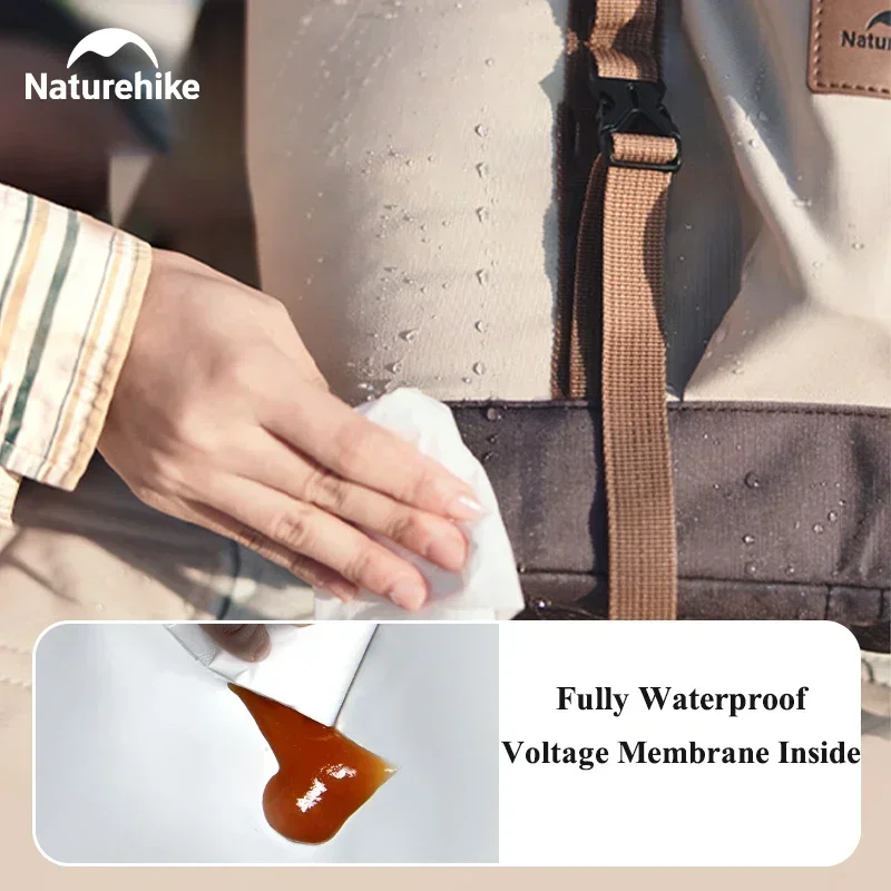 Imagem -05 - Naturehike-camping Bolsa Isolado Bolsa Portátil ao ar Livre Bolsa Térmico Impermeável Fácil de Limpar Piquenique Parque Viagem Commuter Bolsa 7l 15l