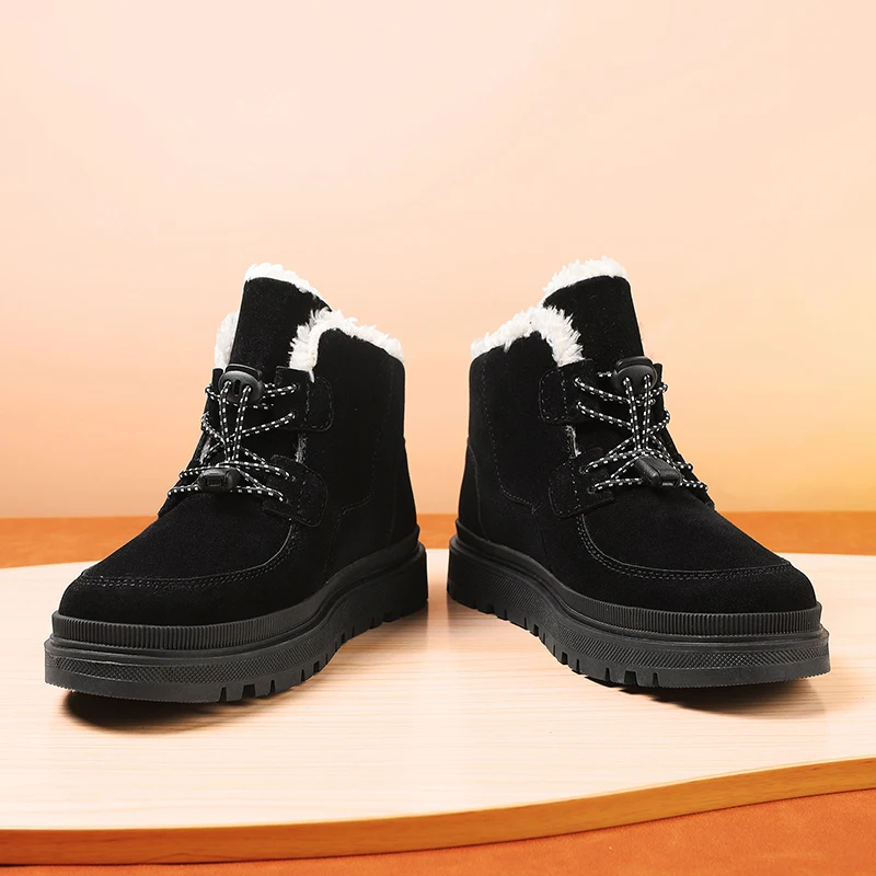 Children's snow boots, cotton shoes, winter high top fashionable new style with plush and thick boots Comfortable shoes for girl