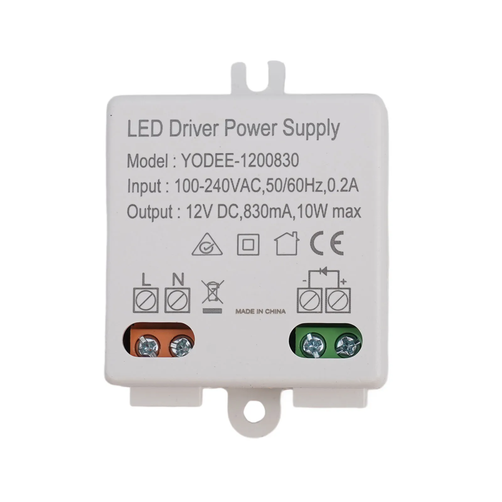 

1pc LED Driver Power Supply With Short Circuit Protection For 12V LED Strip Lights Doorbells Electrical Equipment Supplies