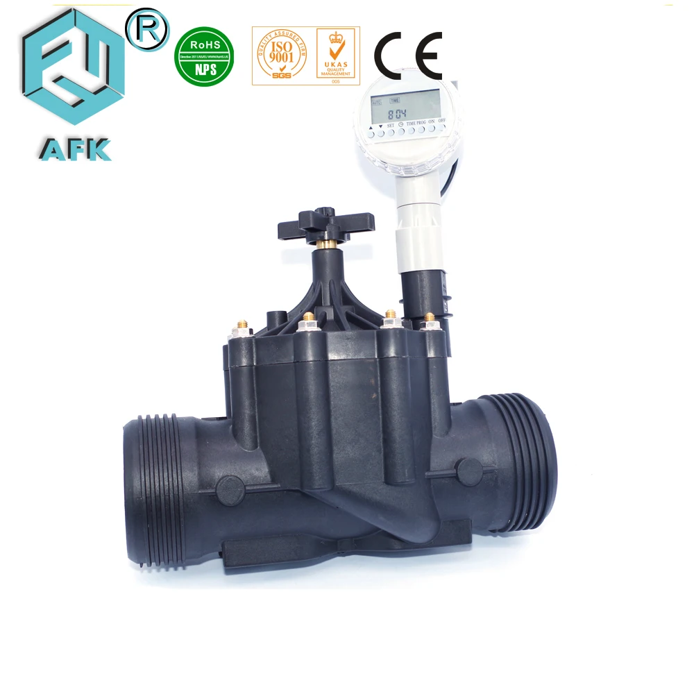 Garden Irrigation Water Solenoid Valve Timer Automatic 80mm 3 Inch Standard Pilot Medium Temperature General 0.1-1.0mpa 300PH-1