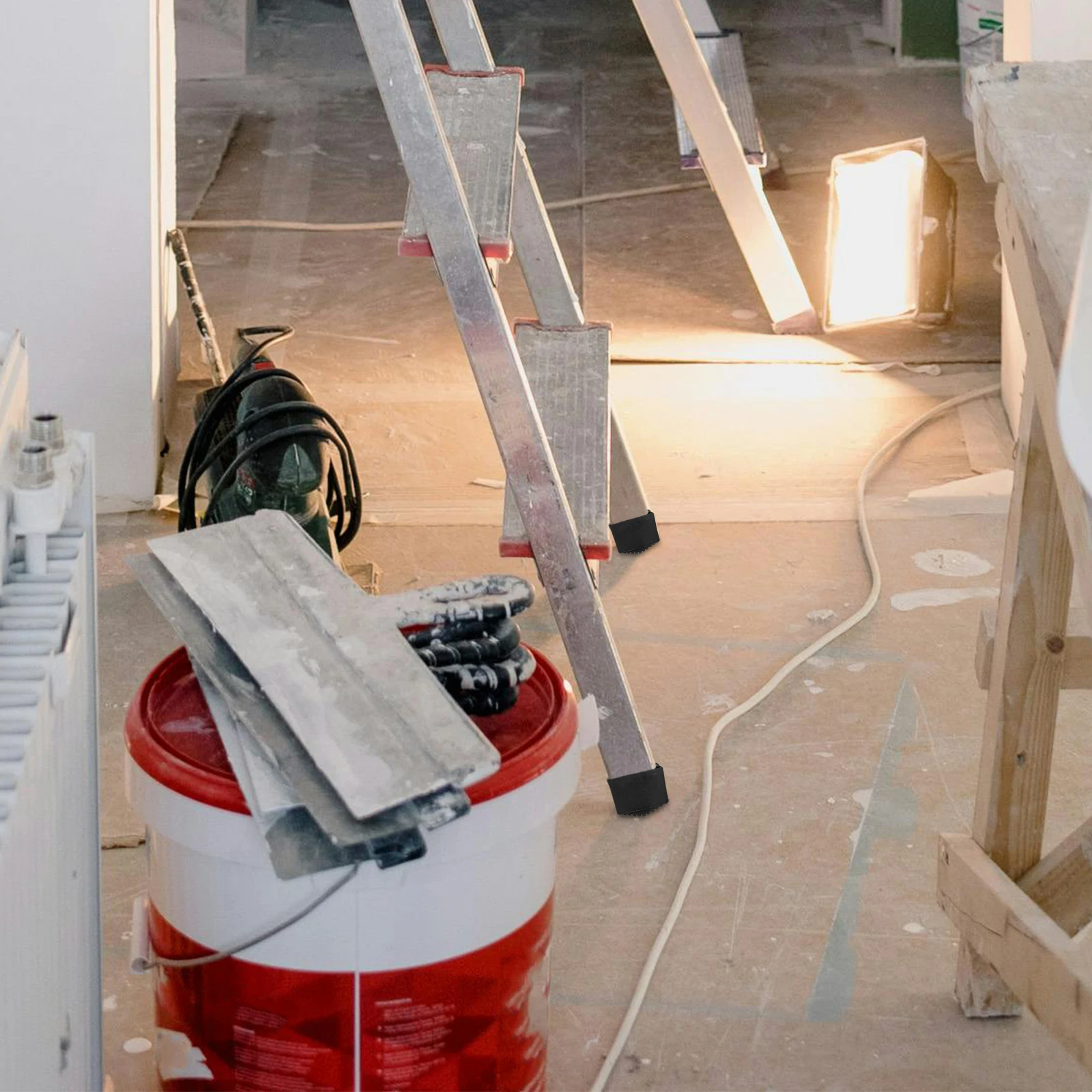 2 pezzi piedini per scale pieghevoli coperture in gomma cuscinetti di ricambio per accessori per scale domestiche design ispessito sicurezza migliora facile