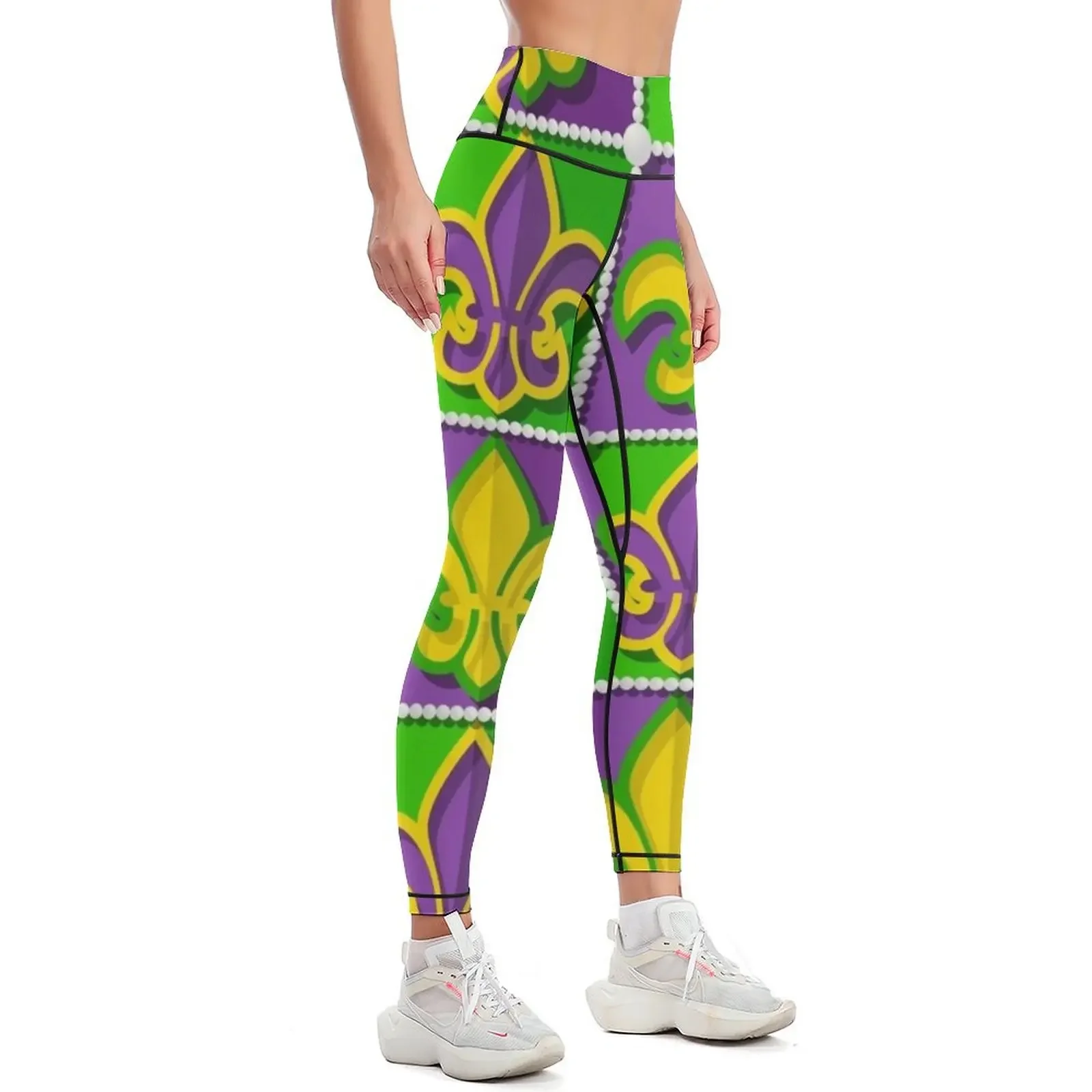 Mardi Graspattern Leggings Fitness clothing Fitness woman Womens Leggings