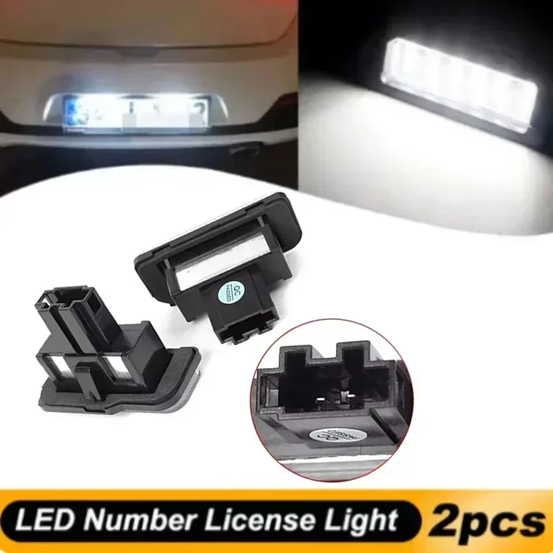 

For Mercedes Benz E C CLS SLK Class S203 W211 S211 W219 AMG Tesla Model S White LED License Number Plate Light Lamps Car Goods