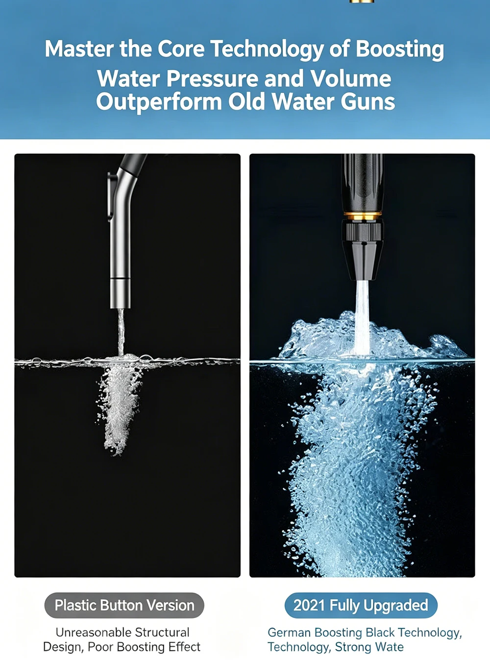 1 Satz Gartenwasserschläuche mit verstellbaren Hochdruck-Wasserpistolen und verschleißfesten flexiblen Schläuchen. 5-40 m können ausgewählt werden. – Detail 9