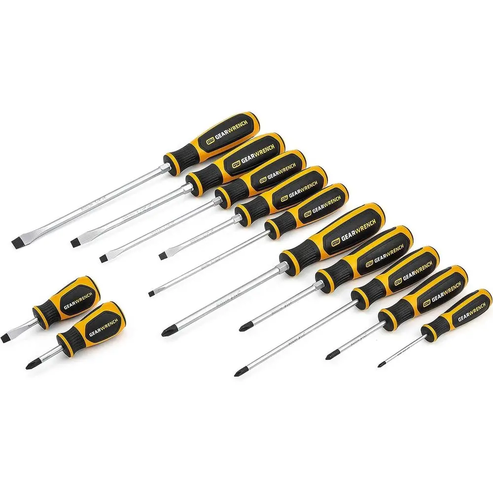 

12-Piece Dual-Material Phillips/Slotted Screwdriver Set